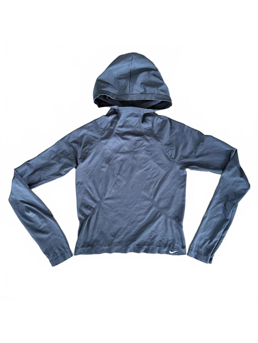 Nike Dri-Fit Seamless Women's Hooded Running Base Layer Long Sleeve Shirt M/L